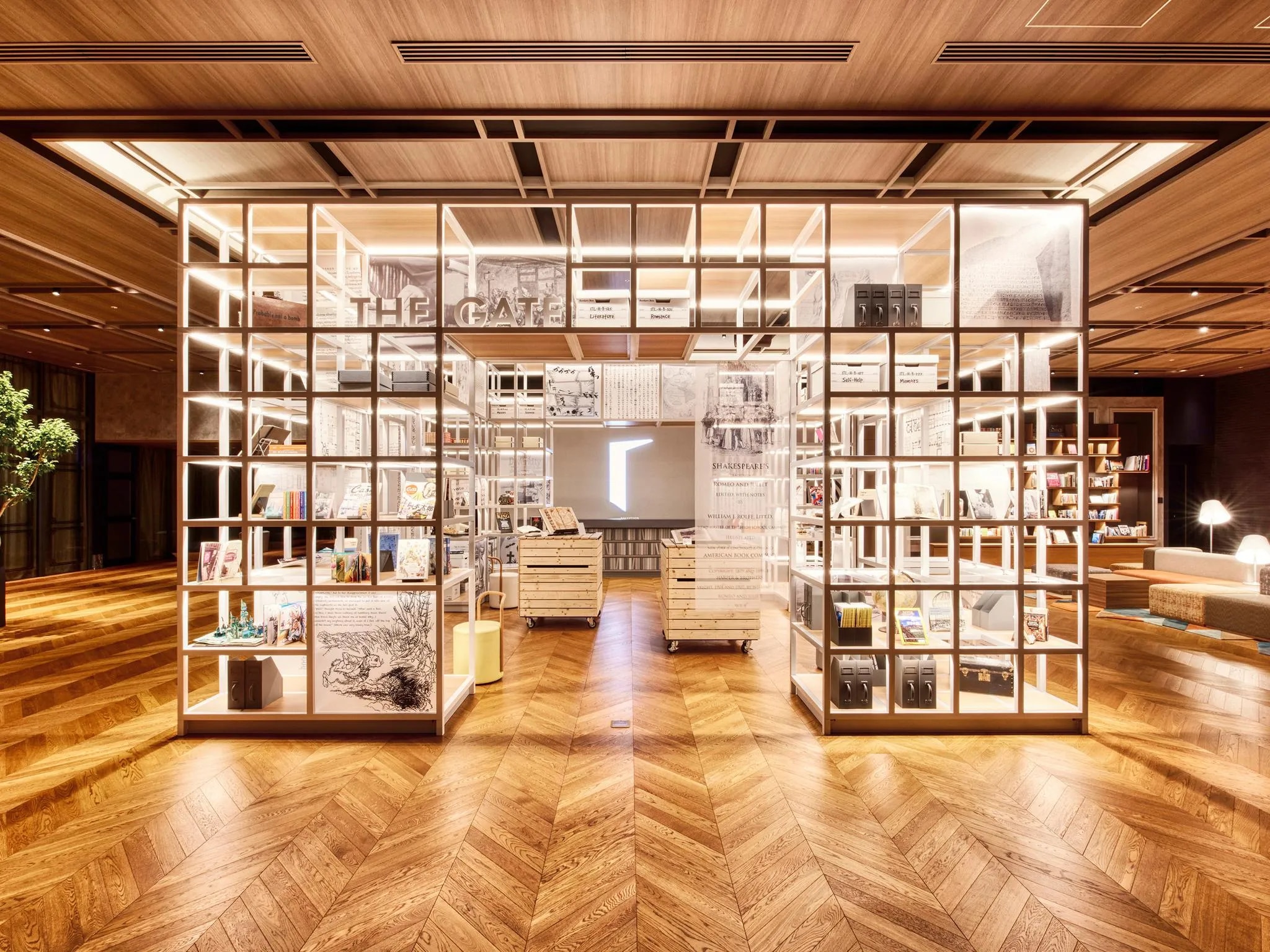 IN THE LIBRARY hotel and books TOKOROZAWA